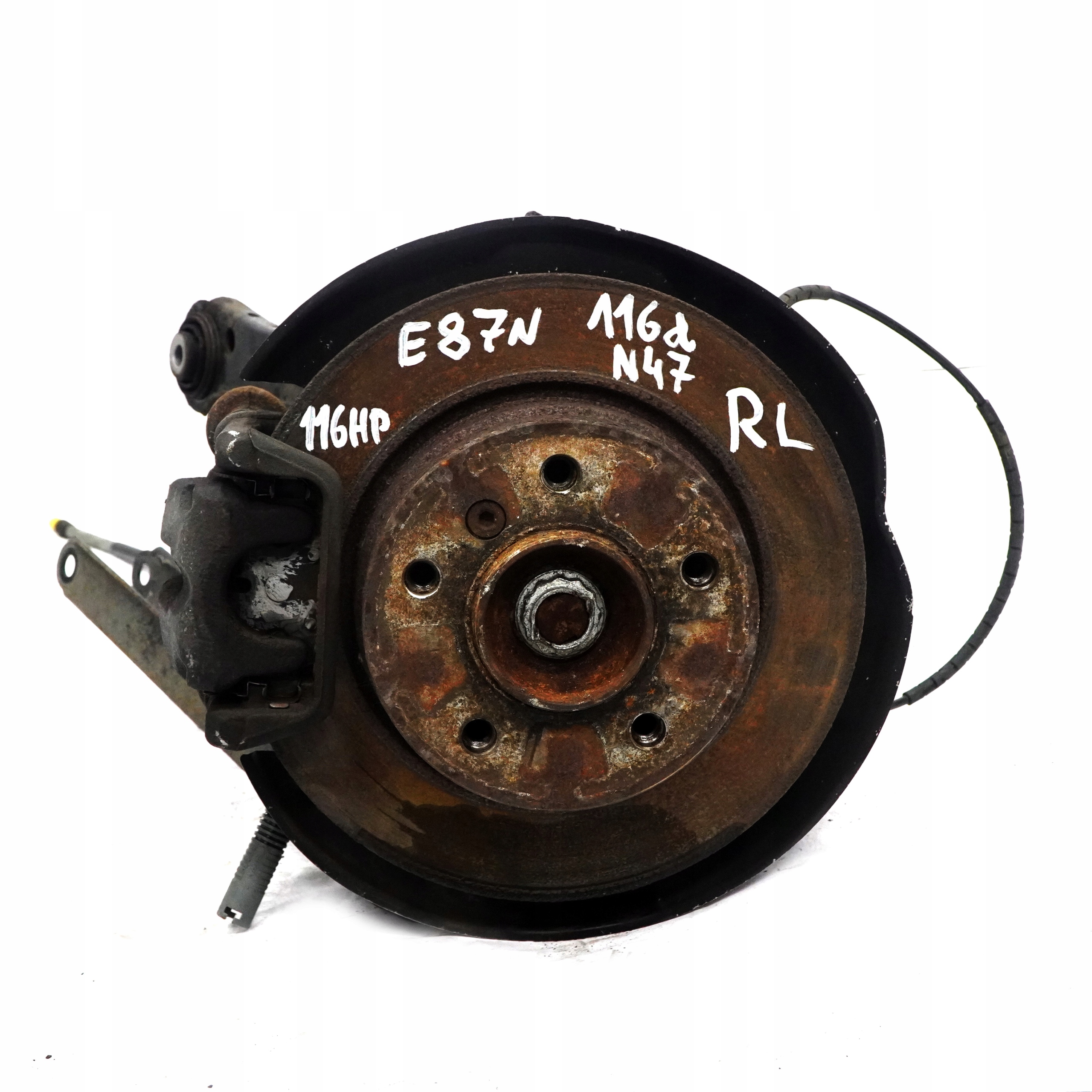 BMW 1 Series E81 E87 LCI 116d N47 Rear Left N/S Suspension Leg Axle Brake Disc