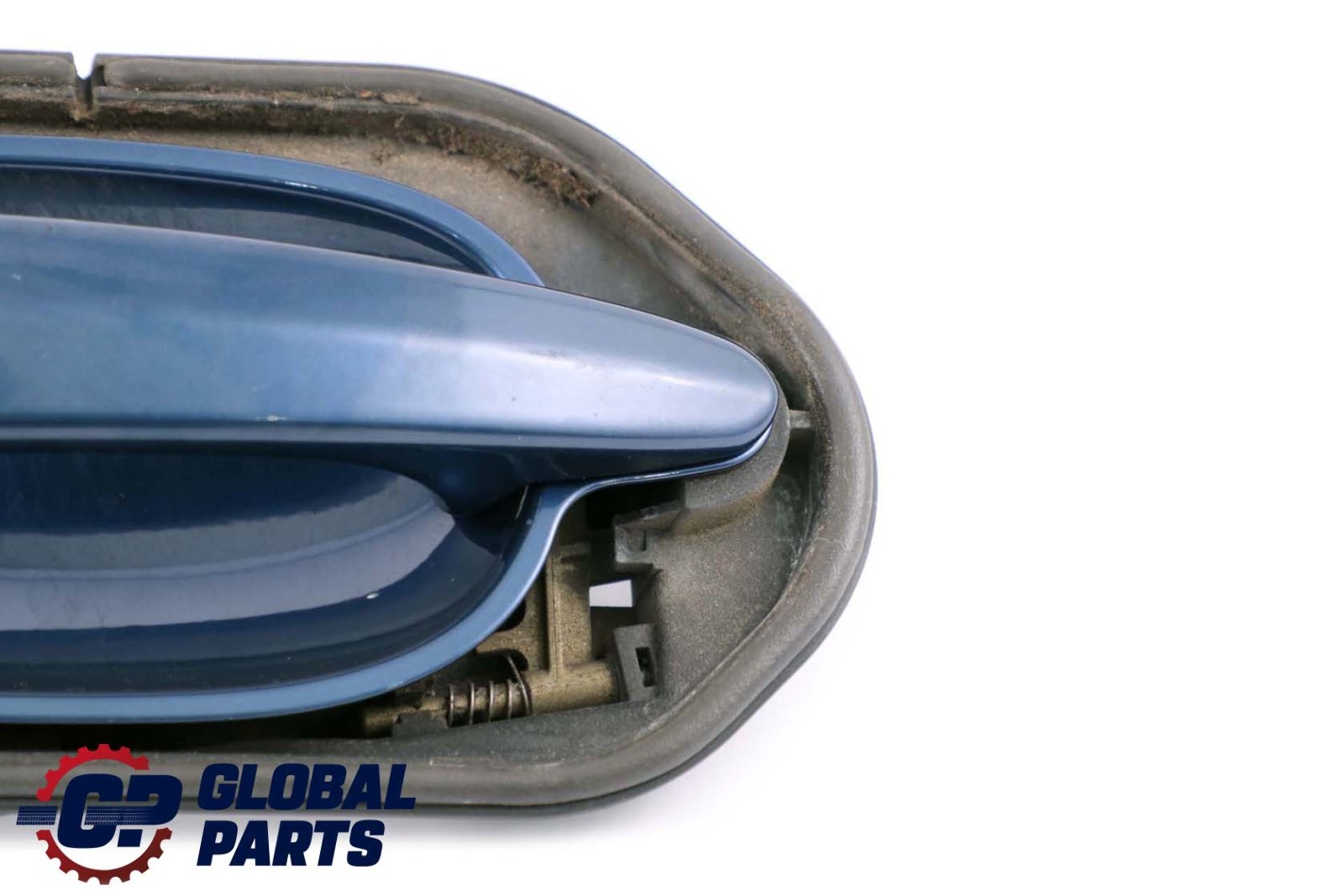 BMW 5 Series E60 E61 Outside Door Handle Rear Left N/S Mysticblau Blue