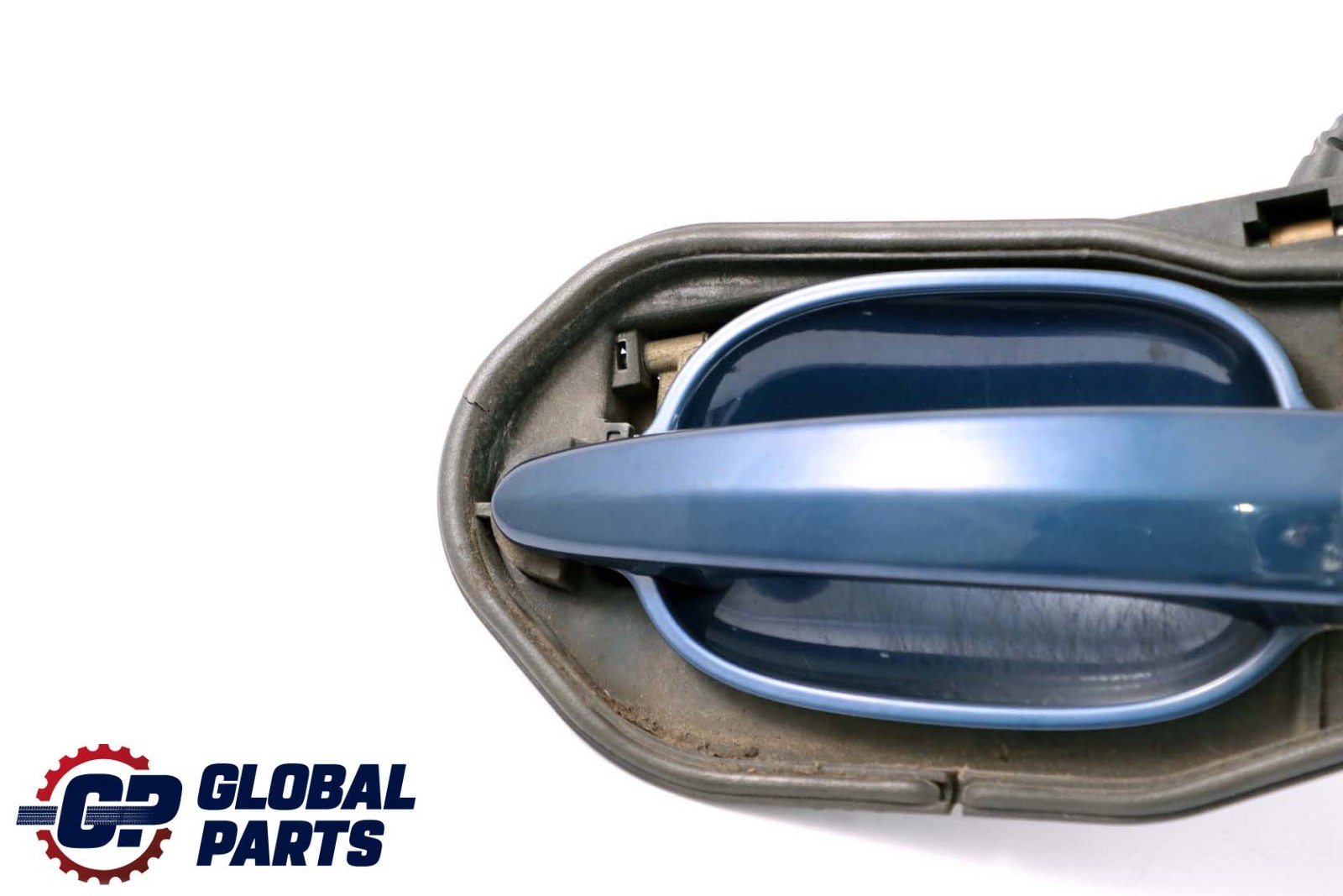 BMW 5 Series E60 E61 Outside Door Handle Rear Left N/S Mysticblau Blue