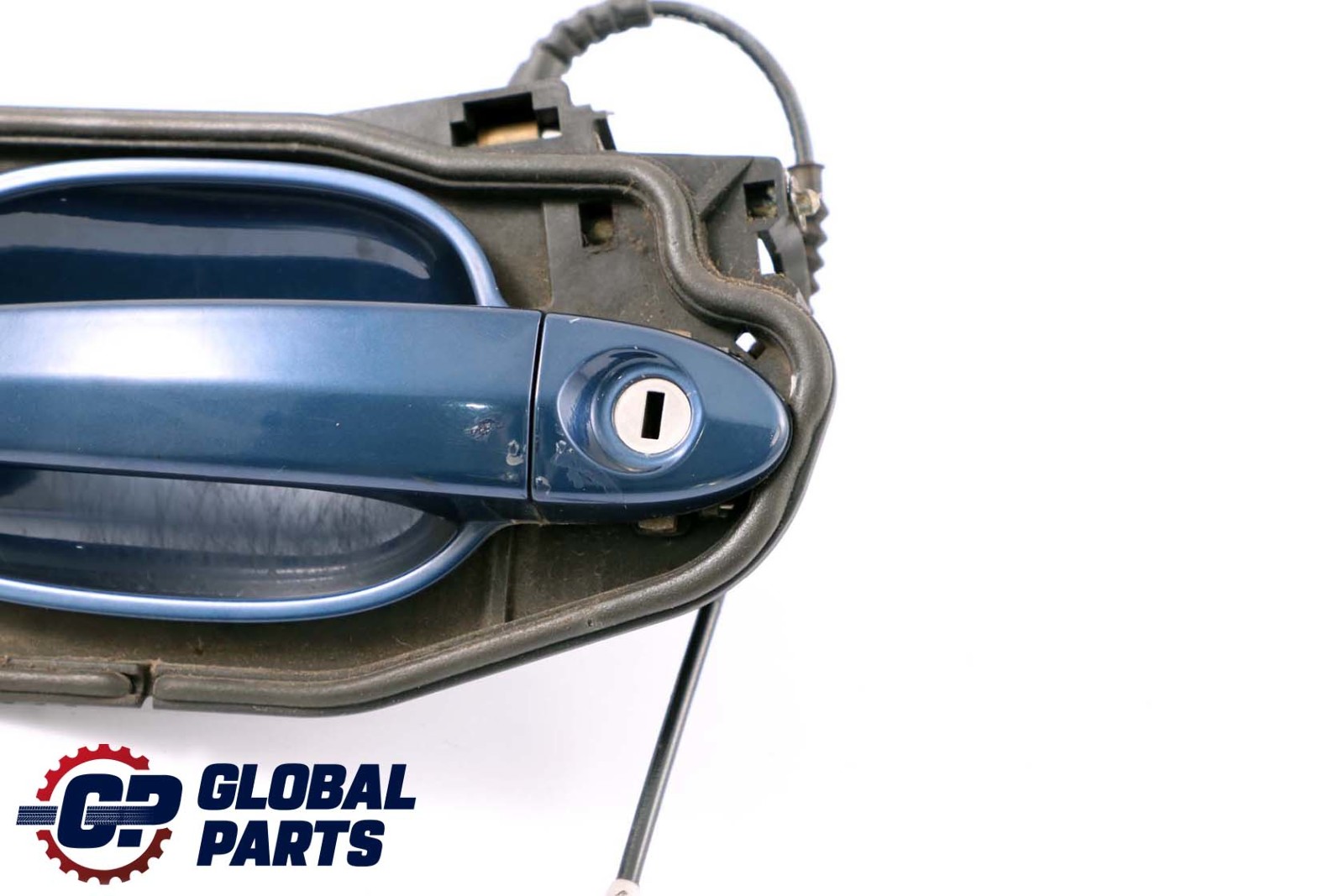 BMW 5 Series E60 E61 Outside Door Handle Rear Left N/S Mysticblau Blue