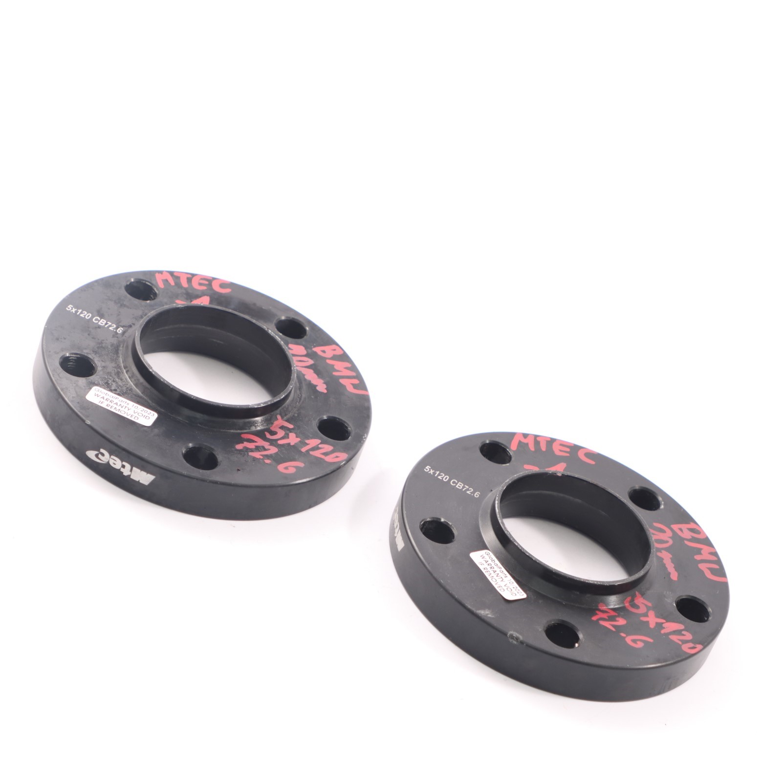 MTEC Alloy Wheel Spacers Hubcentric Shims BMW 5x120 72.6mm 20mm Pair