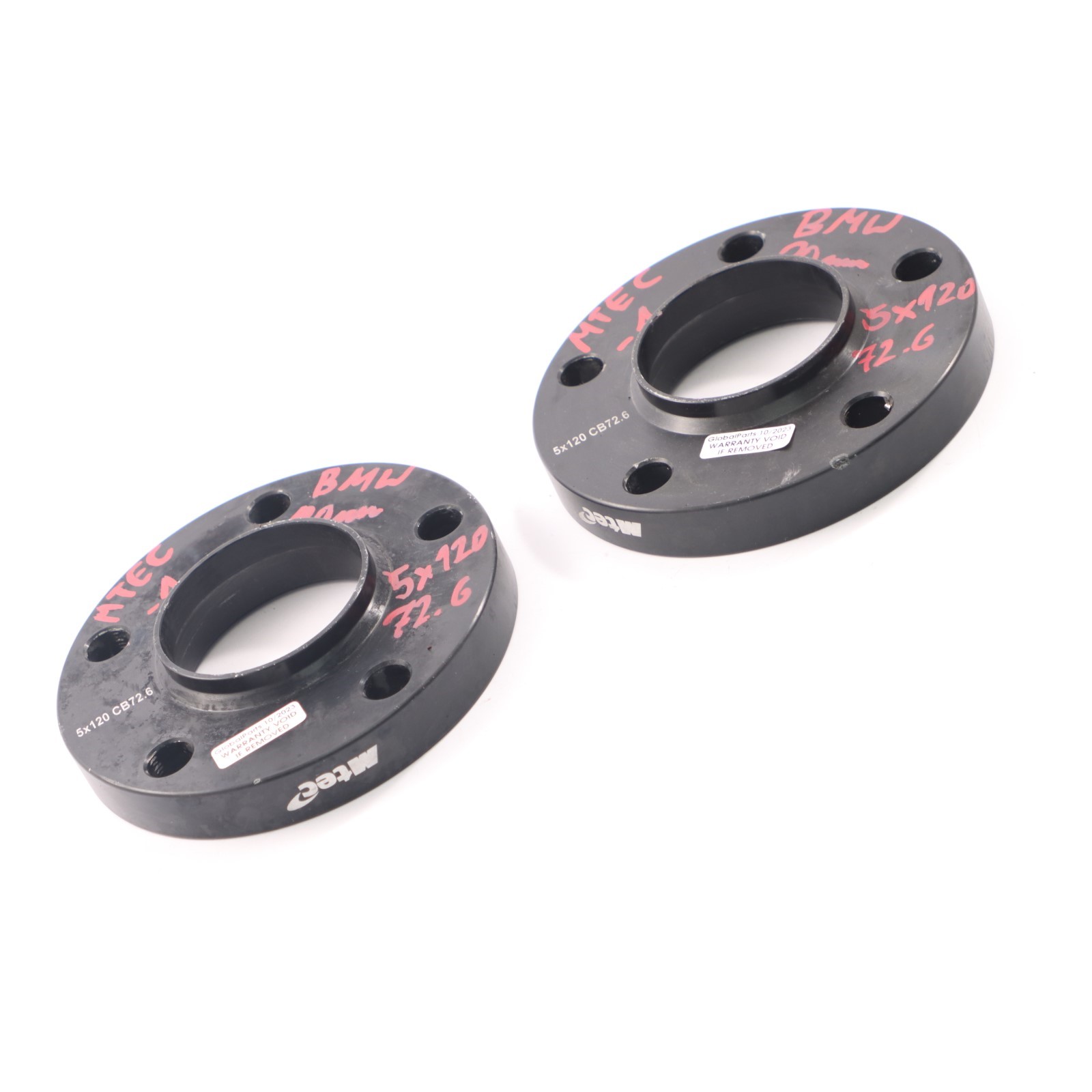 MTEC Alloy Wheel Spacers Hubcentric Shims BMW 5x120 72.6mm 20mm Pair