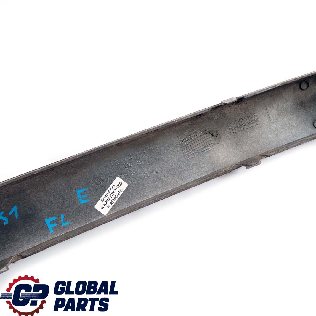 BMW 7 Series E65 E66 1 Bumper Guard Strip Front Left N/S Titansilber Silver 354