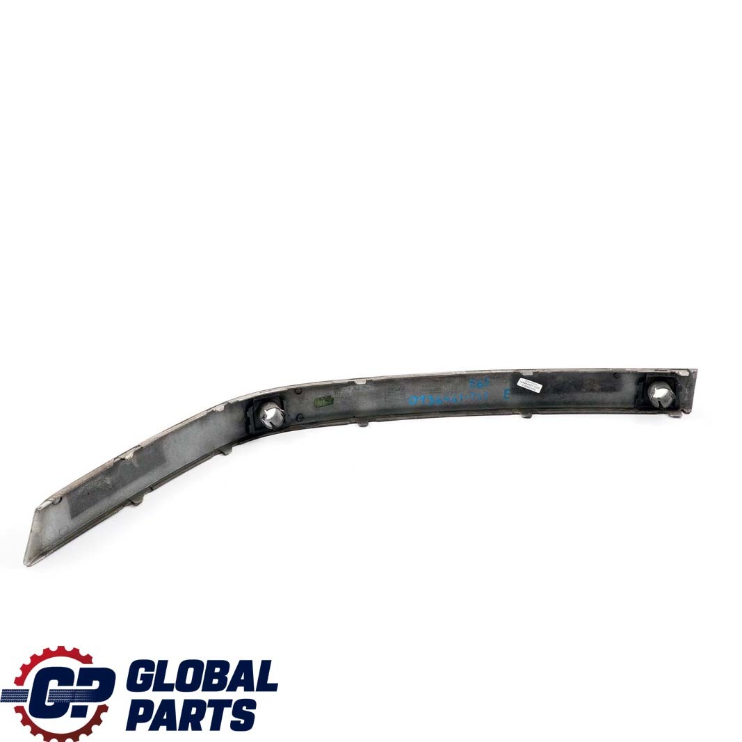 BMW 7 Series E65 E66 Bumper Guard Strip Front Right O/S Titansilber Silver 354