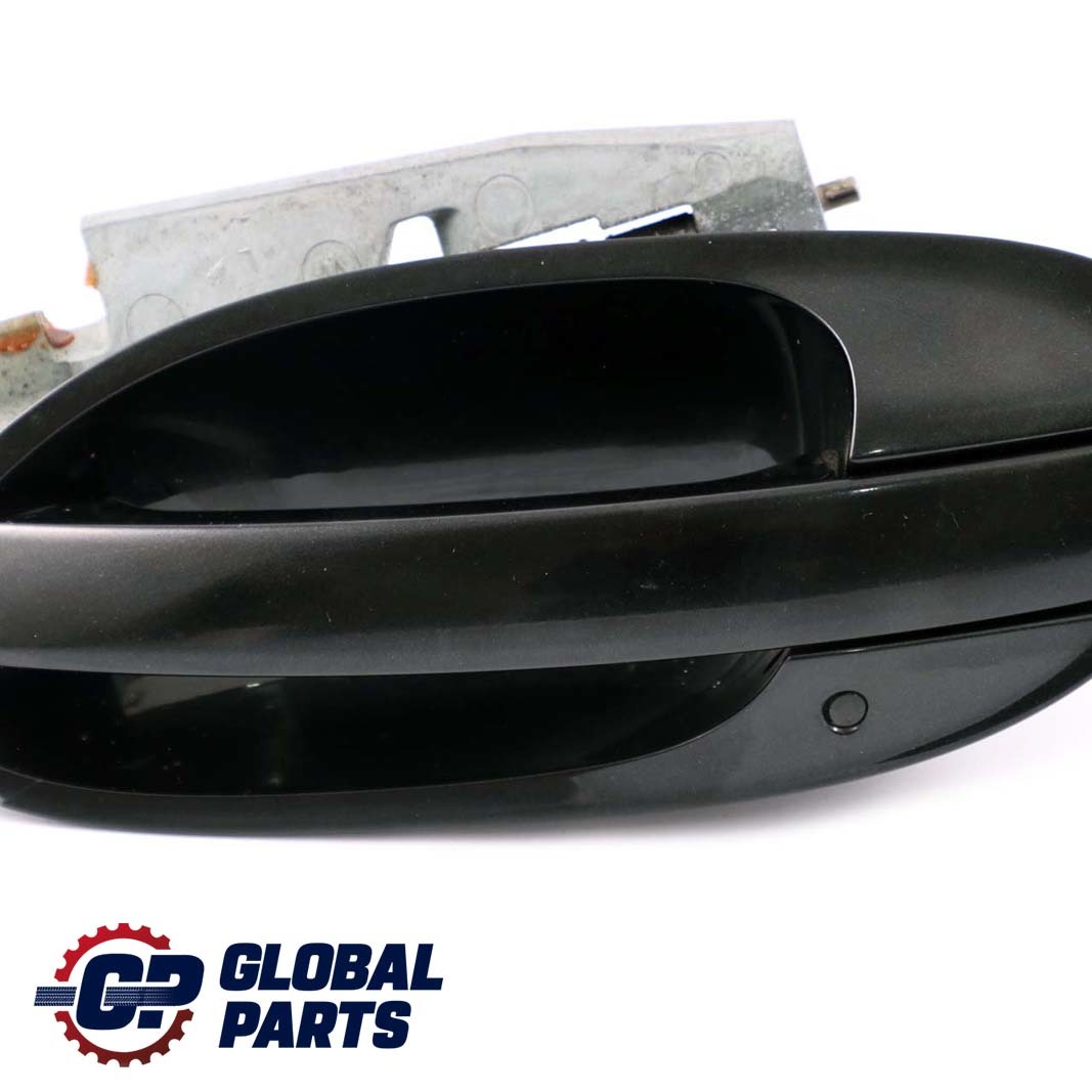 BMW 7 Series E65 E66 Complete Rear Left Grab Handle N/S Black Sapphire 475