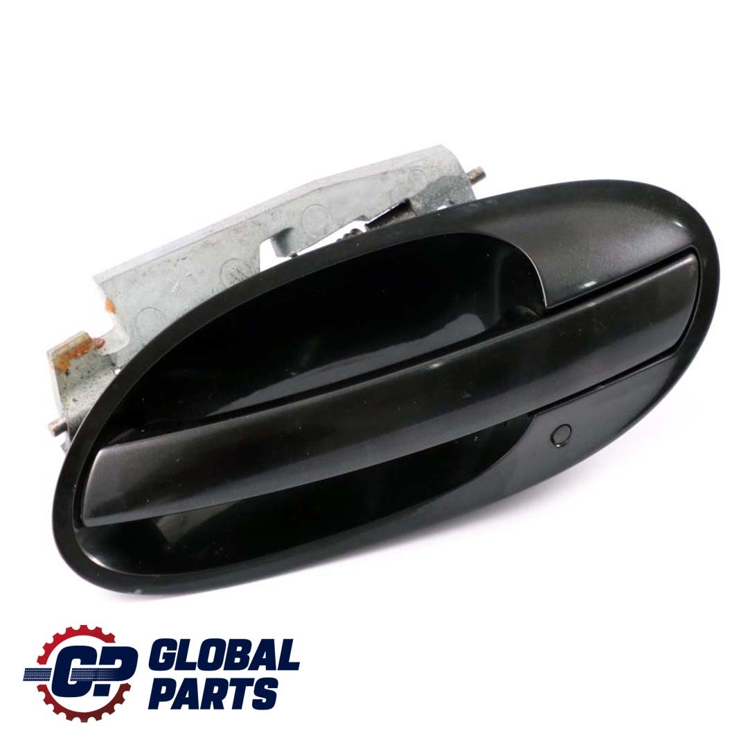 BMW 7 Series E65 E66 Complete Rear Left Grab Handle N/S Black Sapphire 475