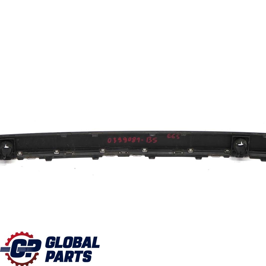 BMW 7 Series E65 E66 Bumper Strip Guard Rear Centre Black Sapphire Metallic 475