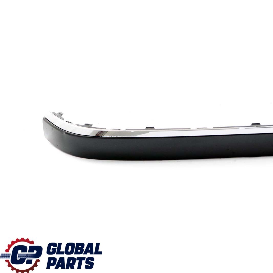 BMW 7 Series E65 E66 Bumper Strip Guard Rear Right O/S Black Sapphire Chrome