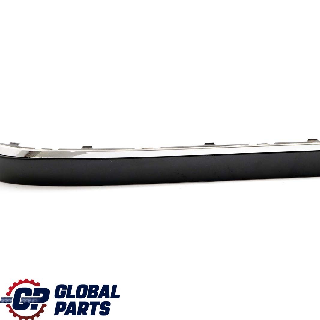 BMW 7 Series E65 E66 Bumper Strip Guard Rear Right O/S Black Sapphire Chrome