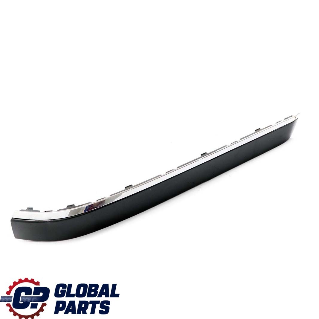 BMW 7 Series E65 E66 Bumper Strip Guard Rear Right O/S Black Sapphire Chrome