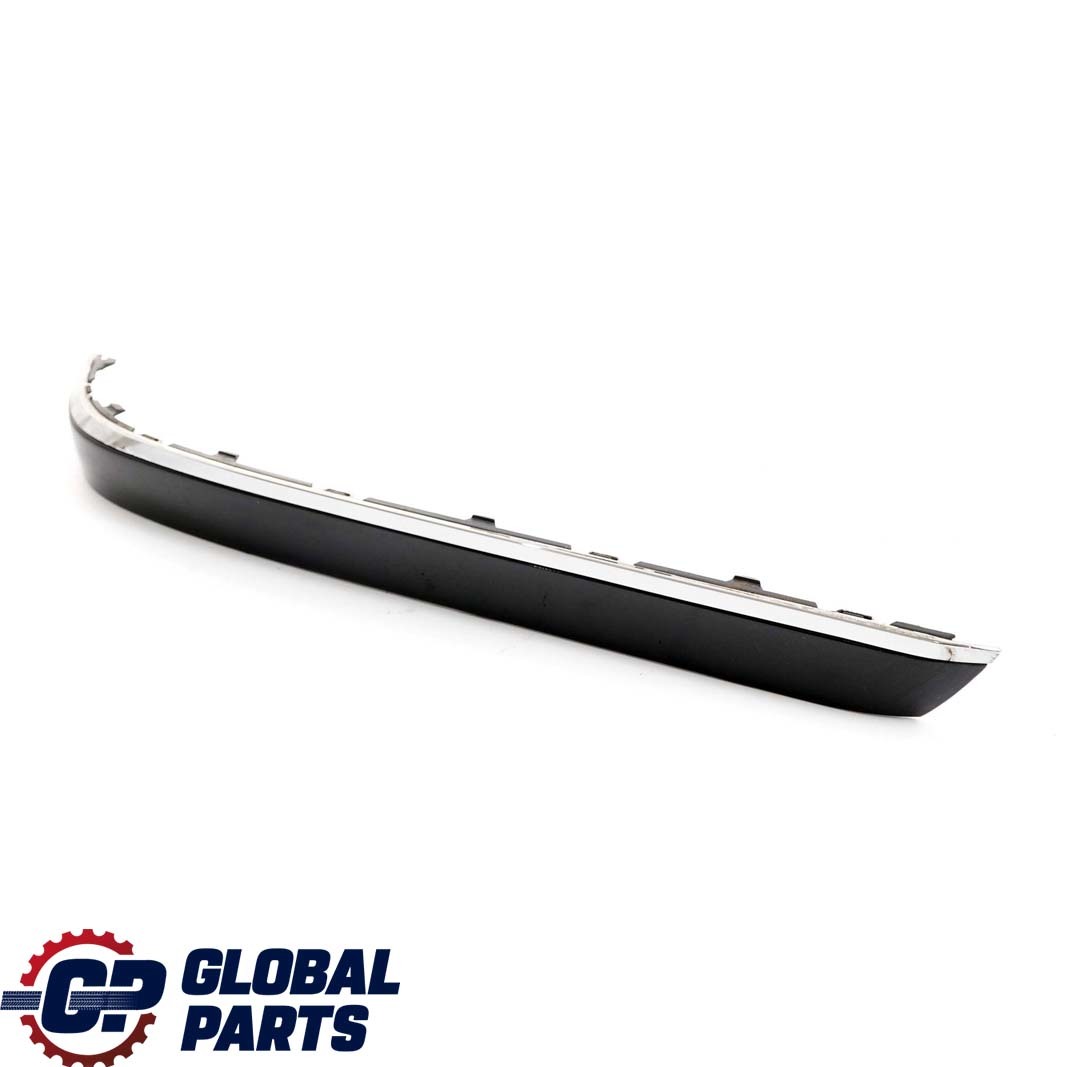 BMW 7 Series E65 E66 Bumper Strip Guard Rear Right O/S Black Sapphire Chrome