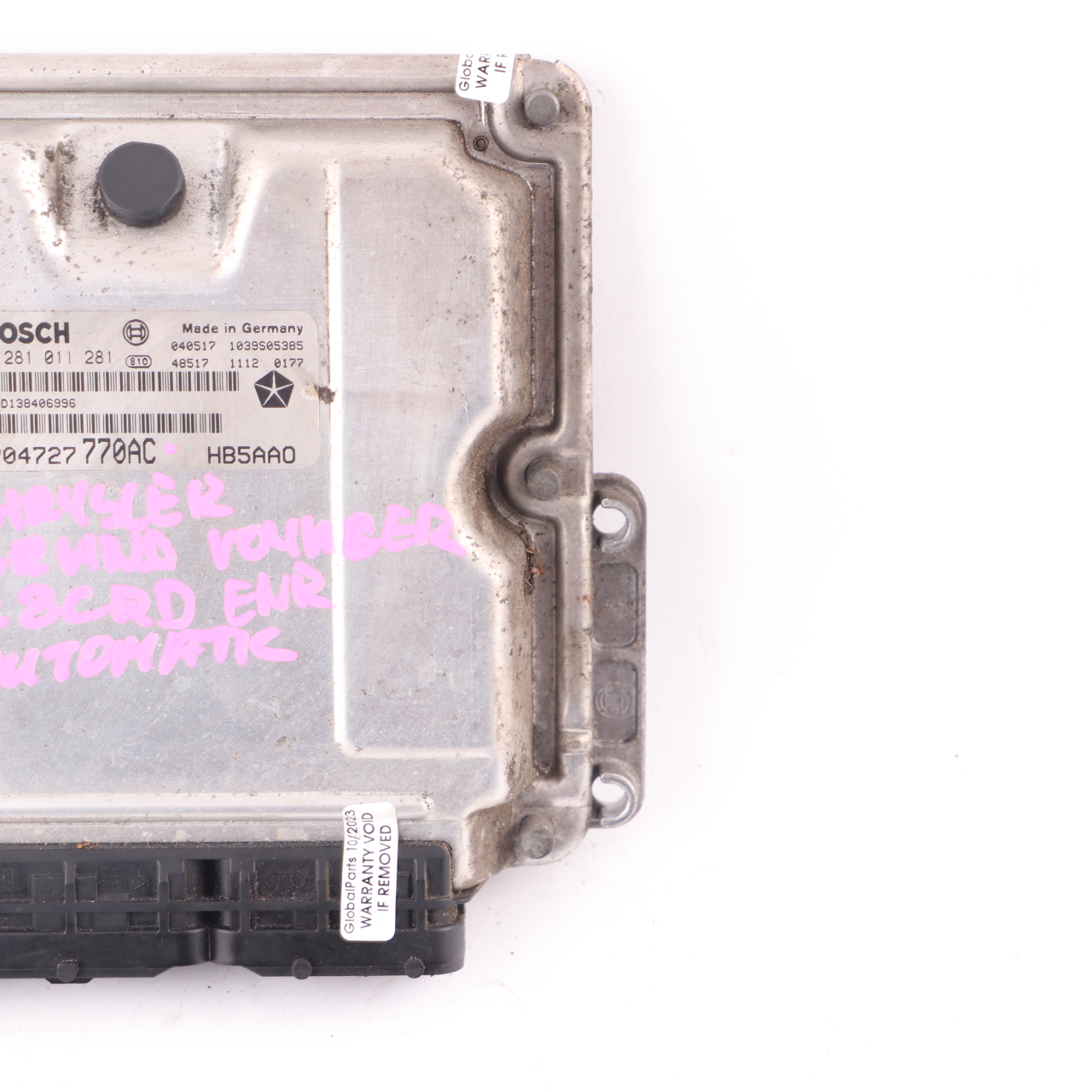 Chrysler Grand Voyager 2.8CRD Diesel 163HP Motoreinheit ECU P04727770AC Automati