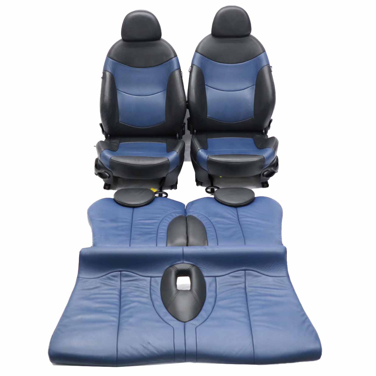 Ledersitze Mini R50 R53 Lapis Blau Set Innenraum Vorne Hinten Sitz