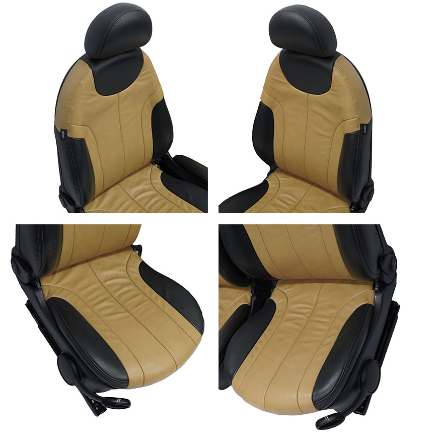 Ledersitze Mini Cooper R50 R53 Soft / Cordoba Beige Interieur Vorderer Rücksitz