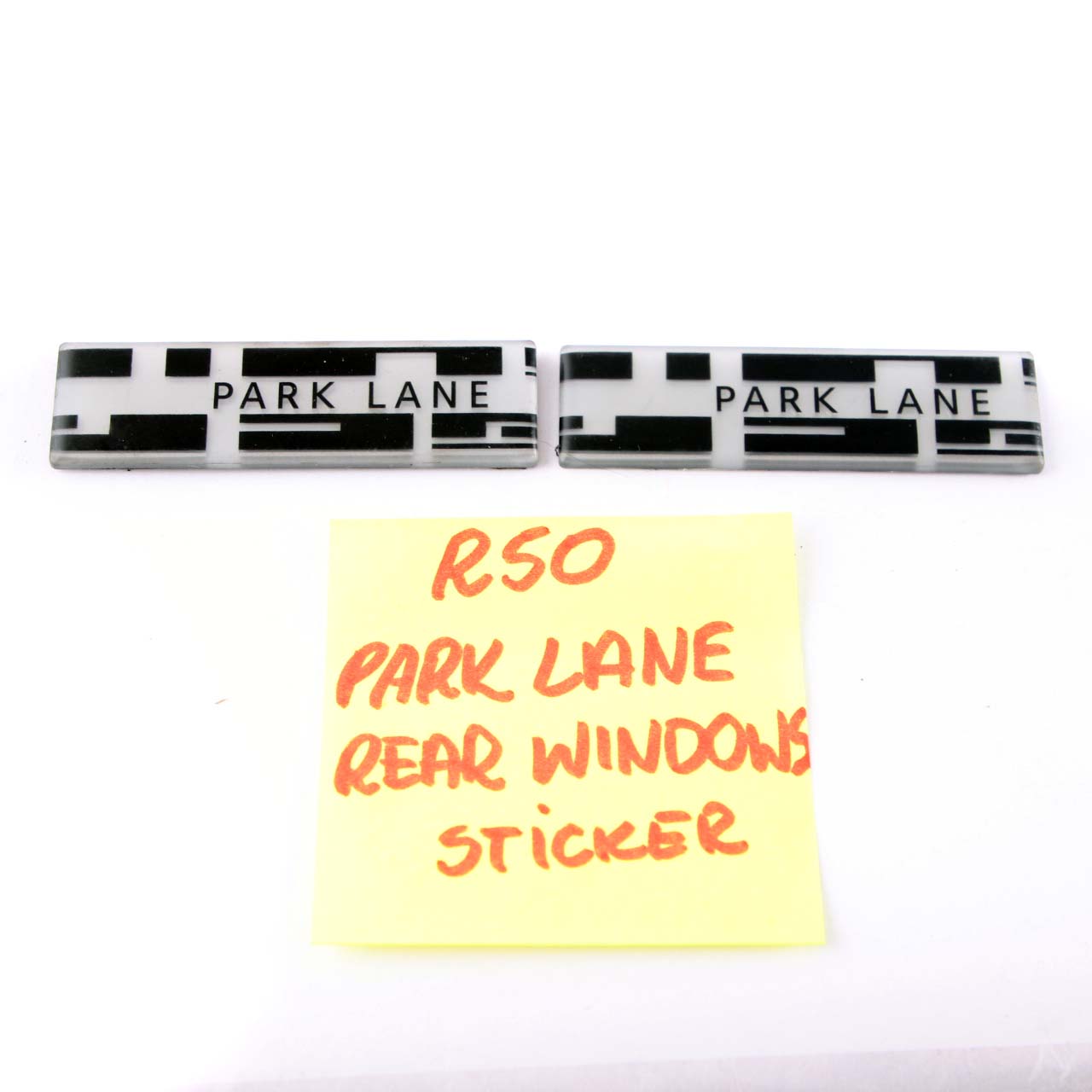 Mini R50 Park Lane Aufkleber Heckscheibe Aufkleber Platten Set