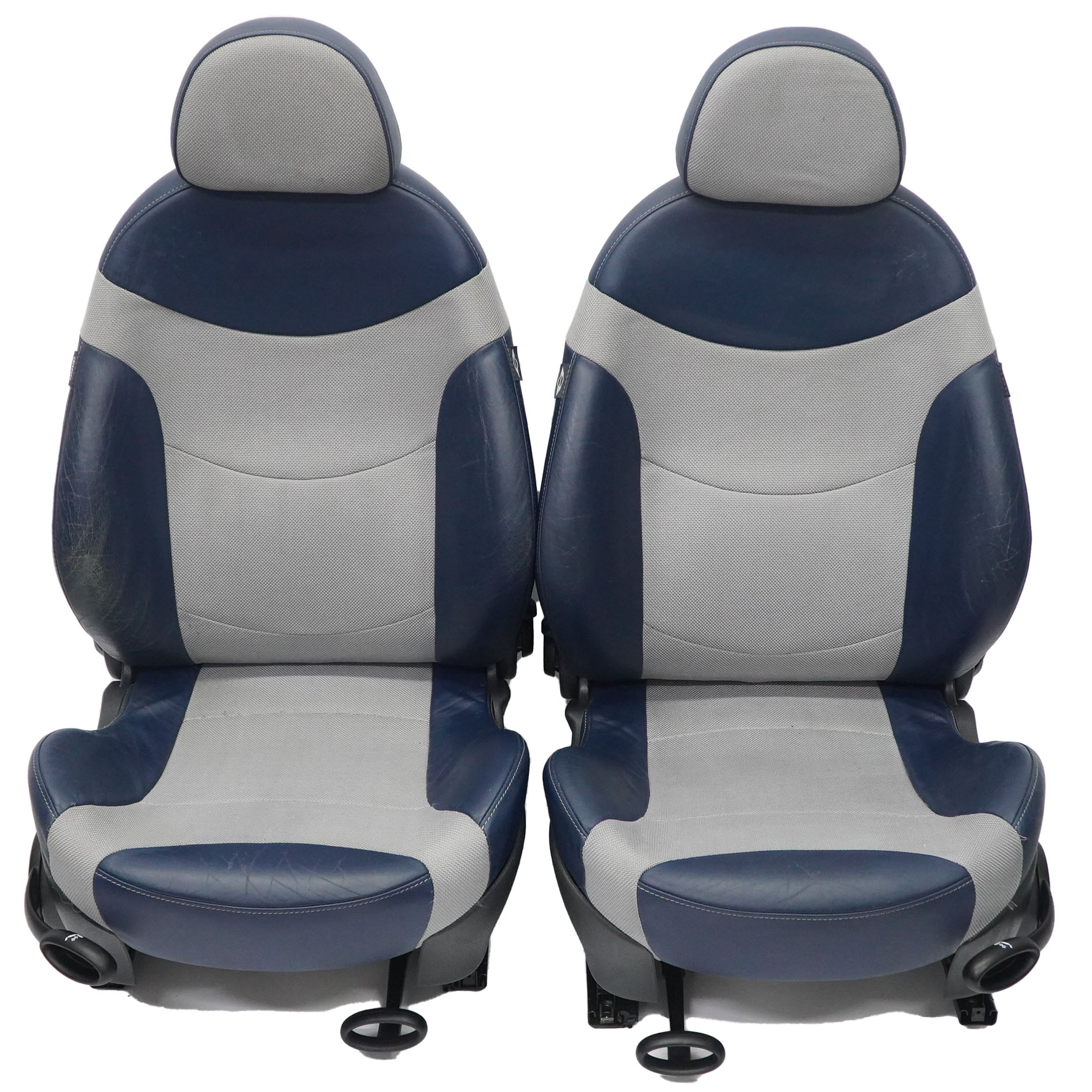 Mini R50 R53 Sitze Beheizt Sport Checkmate Blau Vorne Hinten Sitz