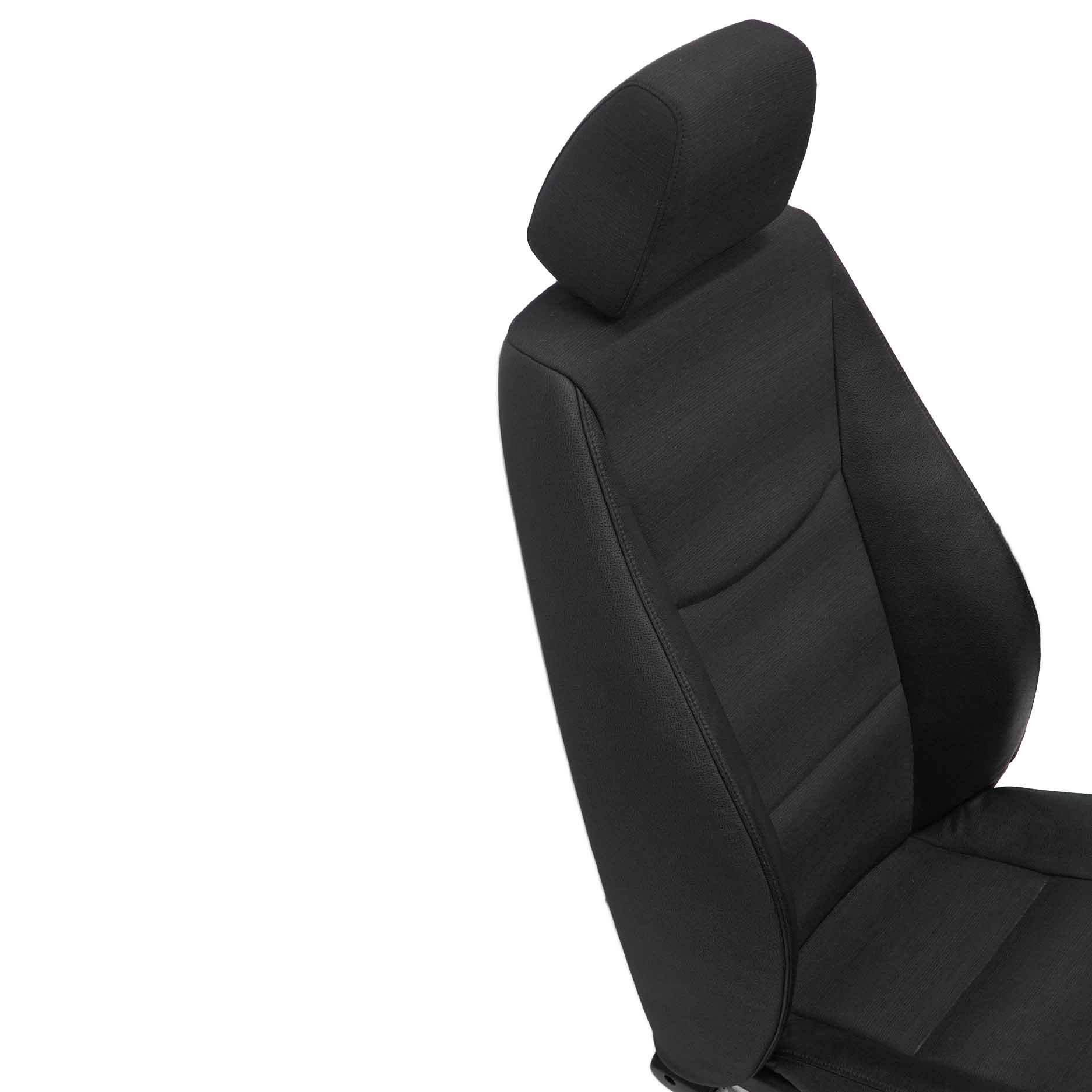 Vordersitz BMW E90 E91 Schwarz Leder / Stoff Citrus Interior Vorne Links