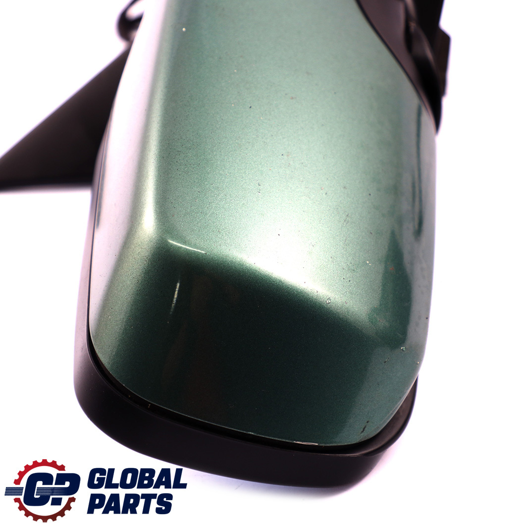 BMW 3 E46 Heated Power Fold Right O/S Wing Mirror Meergruen Sea Green 393