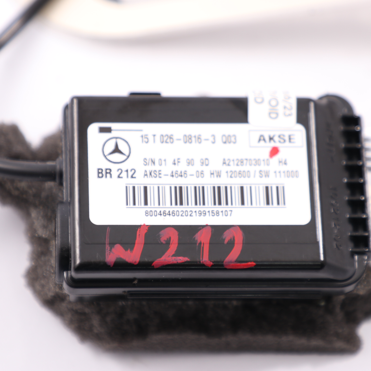 Sitzbelegungsmatte Mercedes W212 Beifahrersitzsensor Steuergerät A2128703010