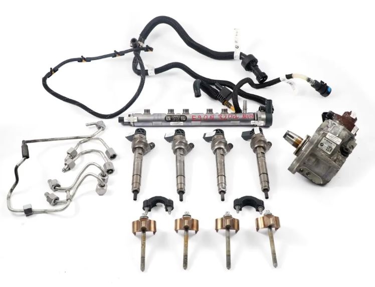 Zestaw układu paliwowego: wtryskiwacze common rail, listwa, przewody, wiązka i pompa wysokiego ciśnienia – diagnostyka, utrzymanie i regeneracja